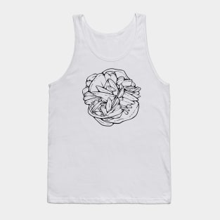 Desert Rose Black Tank Top